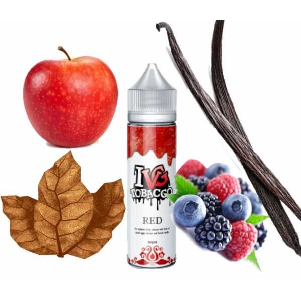 Tabak Vanille Beeren Apfel Tobacco Red I VG 50 in 60ml Flasche