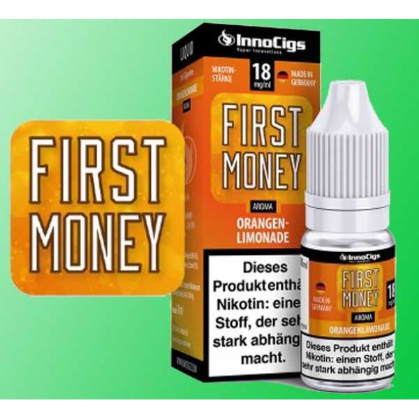 Orangen Limonade First Money Innocigs 10ml Liquid Flüssigkeit