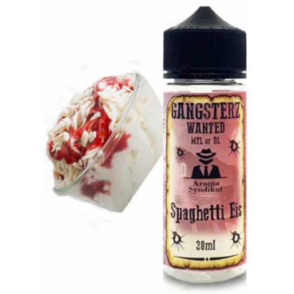 Spaghetti Eis Liquid Aroma 30ml in 120ml (Vanille Beeren Eiscreme) Gangsterz