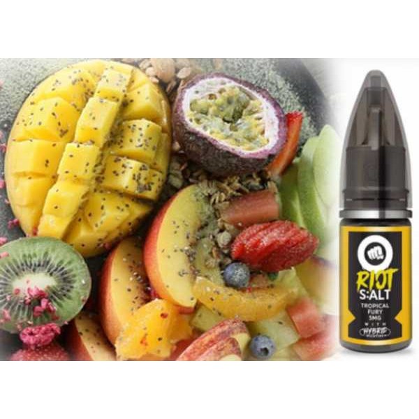 Tropical Fury Nikotinsalz Pfirsich Kiwi Mango Guave Ananas Riot Squad Liquid 10ml