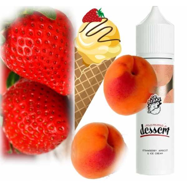 Eis Aprikosen Erdbeeren Sunday Teat Mamma's Dessert GoBears Aroma 20ml in 60ml