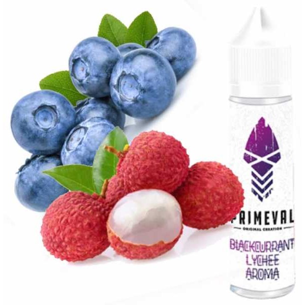 Blaubeeren Litschi Kühle Blackcurrant Lychee Primeval Aroma 12ml in 60ml Flasche