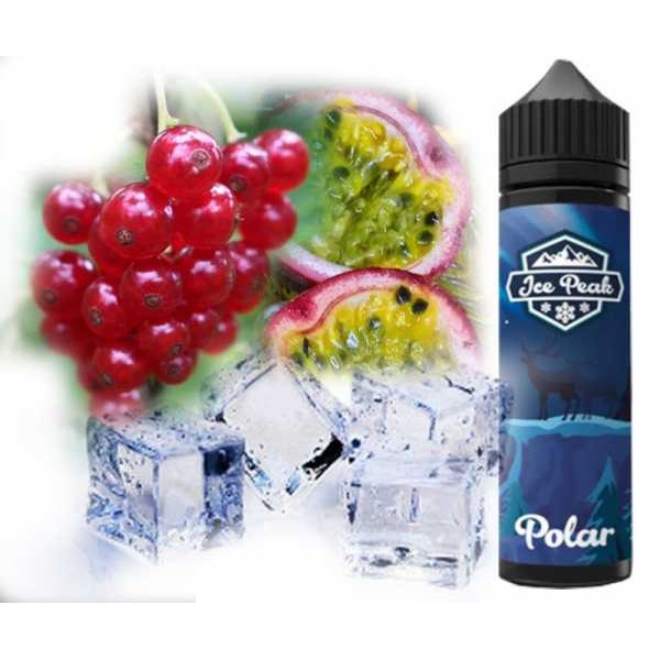 Polar Ice Peak Johannisbeere Maracuja Koolada Shake und Vape Liquid 40ml in 60ml Flasche