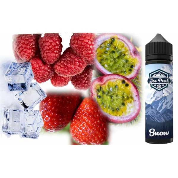 Snow Ice Peak Koolada Erdbeere Himbeere Drachenfrucht Shake und Vape Liquid 40ml in 60ml Flasche