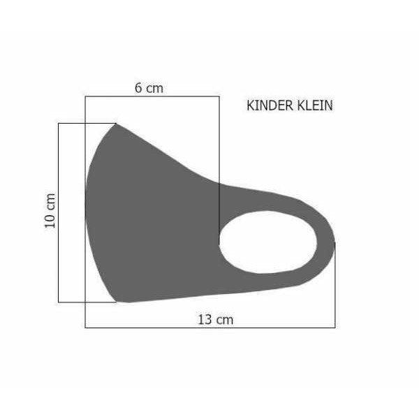 KINDER sehr leichte Gesichtsmaske Camouflage, Bunt, Schwarz