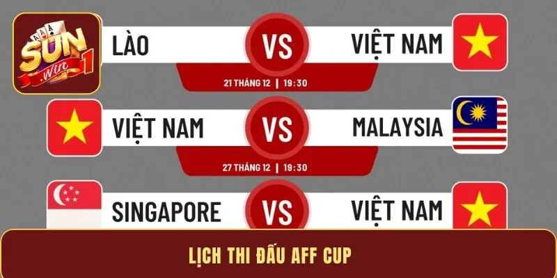 Lịch thi đấu AFF CUP 2026 - Cập nhật thời gian nhanh chóng